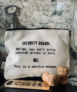 She She Boutique Canvas Zipper Pouch - Mimosa ACCESSORIES