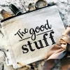 She She Boutique Canvas Zipper Pouch - Good Stuff ACCESSORIES