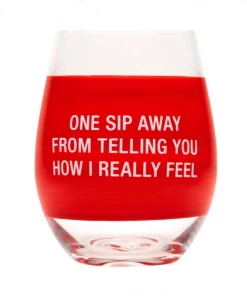 She She Boutique Stemless Wine Glass - One Sip Away ACCESSORIES