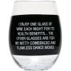 She She Boutique ACCESSORIES Stemless Wine Glass - Dance Moves