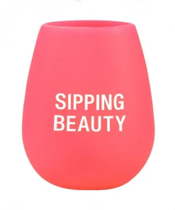 She She Boutique ACCESSORIES Stemless Silicone Wine Glass - Sipping Beauty