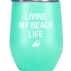 She She Boutique ACCESSORIES Beach Life Wine Glass