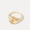She She Boutique Miranda Frye Harlyn Signet Ring - Gold