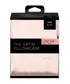 She She Boutique King Satin Pillowcase - Blush OR Ivory