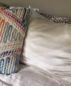 She She Boutique King Satin Pillowcase - Blush OR Ivory