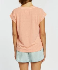 She She Boutique CLOTHING Marlene Top - Coral OR Antique White