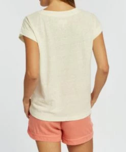 She She Boutique CLOTHING Marlene Top - Coral OR Antique White