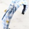 She She Boutique Daisy Top Knot Headband - Blue, Pink OR Yellow ACCESSORIES