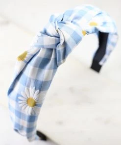 She She Boutique Daisy Top Knot Headband - Blue, Pink OR Yellow ACCESSORIES