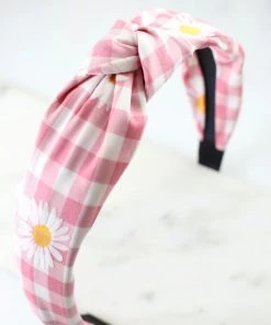 She She Boutique Daisy Top Knot Headband - Blue, Pink OR Yellow ACCESSORIES