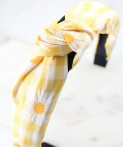 She She Boutique Daisy Top Knot Headband - Blue, Pink OR Yellow ACCESSORIES