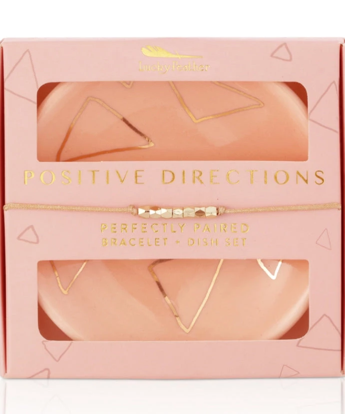 She She Boutique GIFTS Bracelet + Dish Set - Positive Directions 3 She She Boutique GIFTS Bracelet + Dish Set - Positive Directions