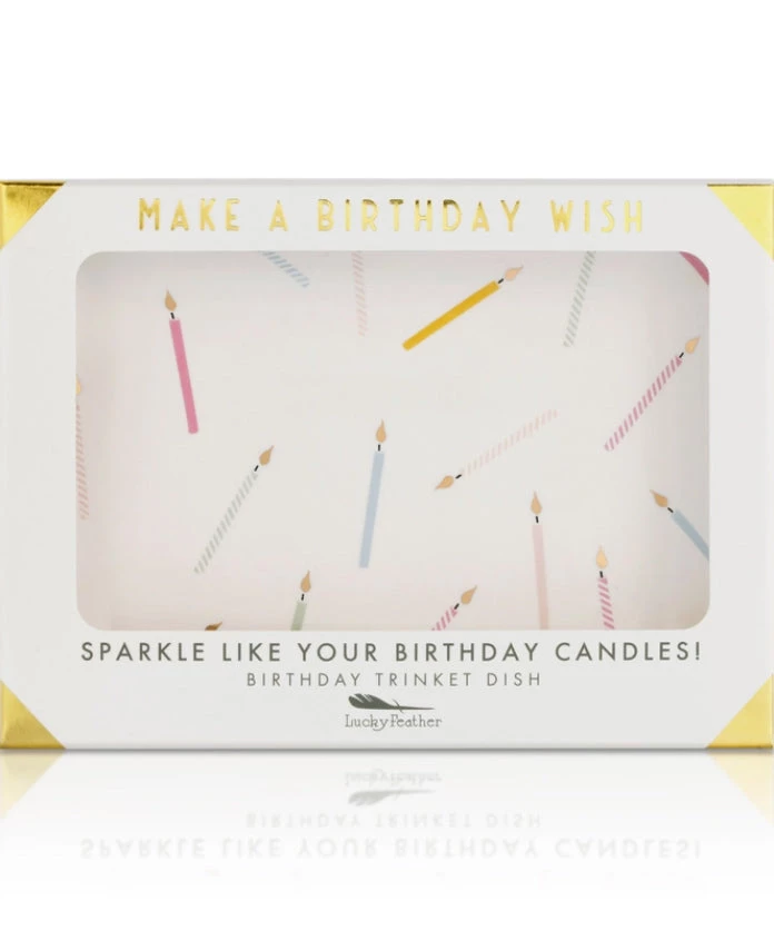 She She Boutique Birthday Trinket Tray - Cream GIFTS 3 She She Boutique Birthday Trinket Tray - Cream GIFTS