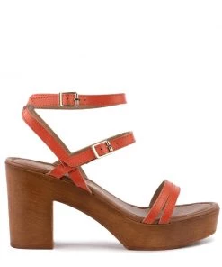 She She Boutique Seychelles Double Dip Sandal - Orange SHOES