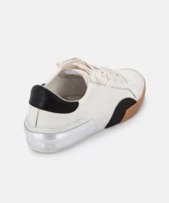 SHOES Dolce Vita Zina Sneakers- White Black Leather