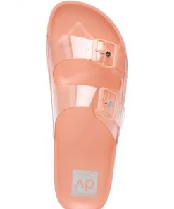 She She Boutique DV By Dolce Vita See Thru Slide Sandal - Periwinkle OR Coral