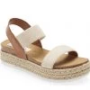 She She Boutique SHOES Steve Madden Jaklin Platform Espadrille Sandals - Black OR Natural Multi