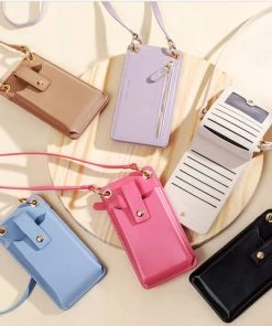 She She Boutique Tina Crossbody Wallet - Black, Ivory, Nude, Pink OR Sky HANDBAGS