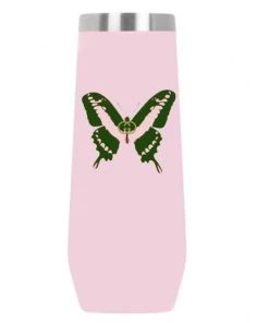 She She Boutique Insulated Tumbler - Pink/Green Butterfly