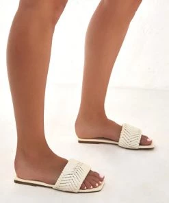 She She Boutique Feva Sandal - Bone OR Toffee