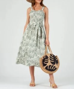 She She Boutique Arya Dress - Brushed Sage CLOTHING