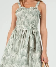 She She Boutique Arya Dress - Brushed Sage CLOTHING