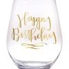She She Boutique GIFTS Jumbo Wine Glass - Happy Birthday