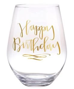 She She Boutique GIFTS Jumbo Wine Glass - Happy Birthday