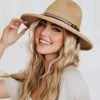 She She Boutique ACCESSORIES Carolina Packable Sun Hat - Camel