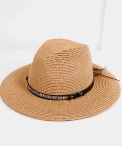 She She Boutique ACCESSORIES Carolina Packable Sun Hat - Camel
