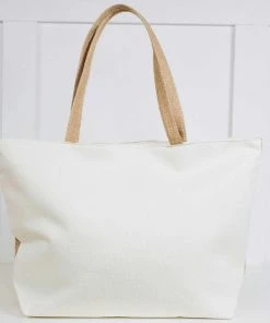 She She Boutique Aloha Pineapple Beach Bag - Jute/Gold