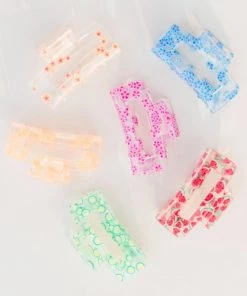 She She Boutique Floral Fruit Hair Clip - Coral Floral, Pink Floral OR Blue Floral