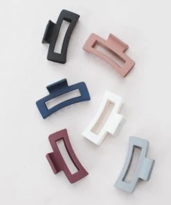 She She Boutique Matte Hair Clip - Navy, Blush, Grey, Ivory, Black OR Burgundy