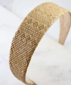 She She Boutique ACCESSORIES Straw Headband - Natural