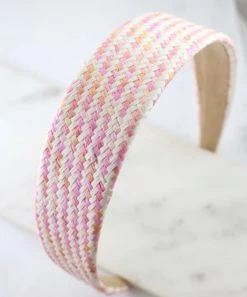 She She Boutique ACCESSORIES Straw Headband - Light Multi