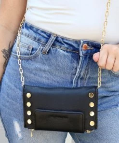 She She Boutique HANDBAGS Sanford Wallet Crossbody - Black