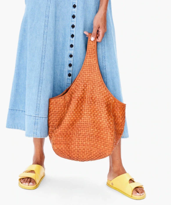 She She Boutique HANDBAGS Clare V. Bando Bag - Natural Woven Checker 6 She She Boutique HANDBAGS Clare V. Bando Bag - Natural Woven Checker