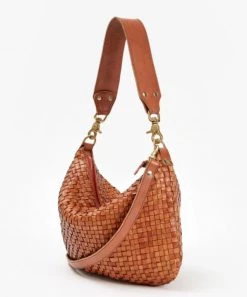 She She Boutique Clare V. Moyen Messenger - Natural Woven Checker