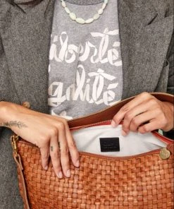 She She Boutique Clare V. Moyen Messenger - Natural Woven Checker 8 She She Boutique Clare V. Moyen Messenger - Natural Woven Checker