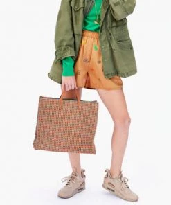 She She Boutique Clare V. Simple Tote - Multi Rattan HANDBAGS