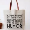 She She Boutique Canvas Tote Bag- If I'm Ever Murdered