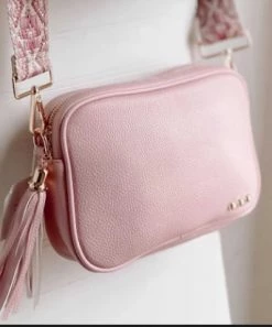 She She Boutique Willow Camera Crossbody Bag - Blush HANDBAGS