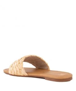 She She Boutique BC Footwear No Guidance Slide Sandal - Natural Raffia SHOES