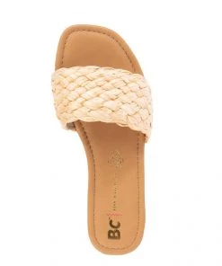 She She Boutique BC Footwear No Guidance Slide Sandal - Natural Raffia SHOES