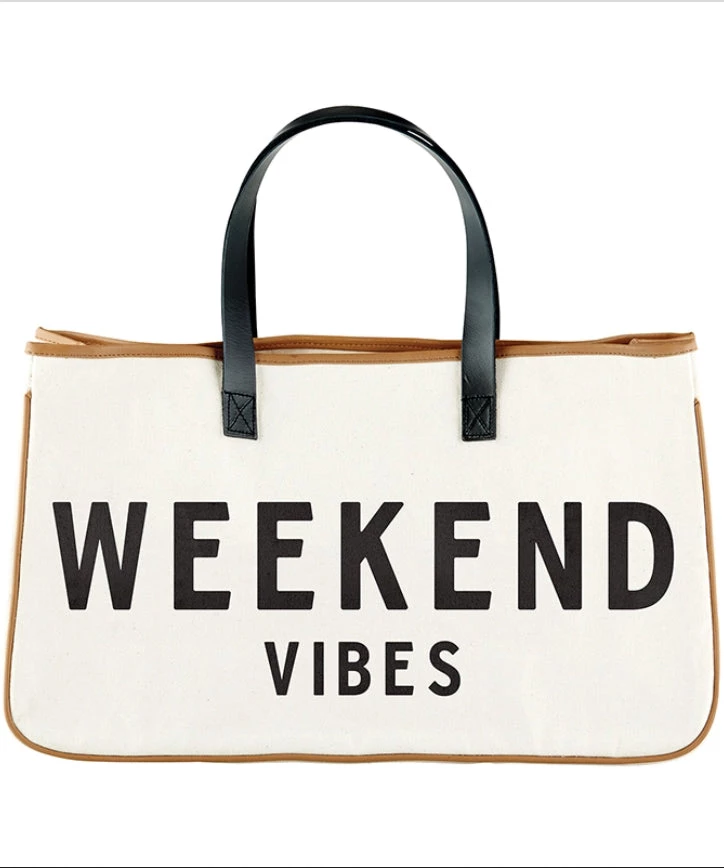 She She Boutique Canvas Tote - Weekend Vibes GIFTS 3 She She Boutique Canvas Tote - Weekend Vibes GIFTS