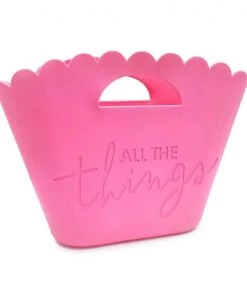 She She Boutique All The Things Jelly Tote - Pink ACCESSORIES