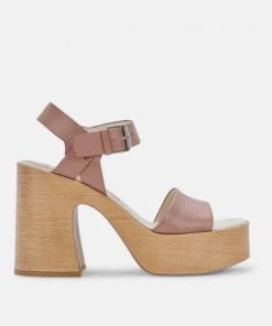 She She Boutique Dolce Vita Wallis Heels - Cafe Leather