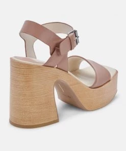 She She Boutique Dolce Vita Wallis Heels - Cafe Leather 8 She She Boutique Dolce Vita Wallis Heels - Cafe Leather