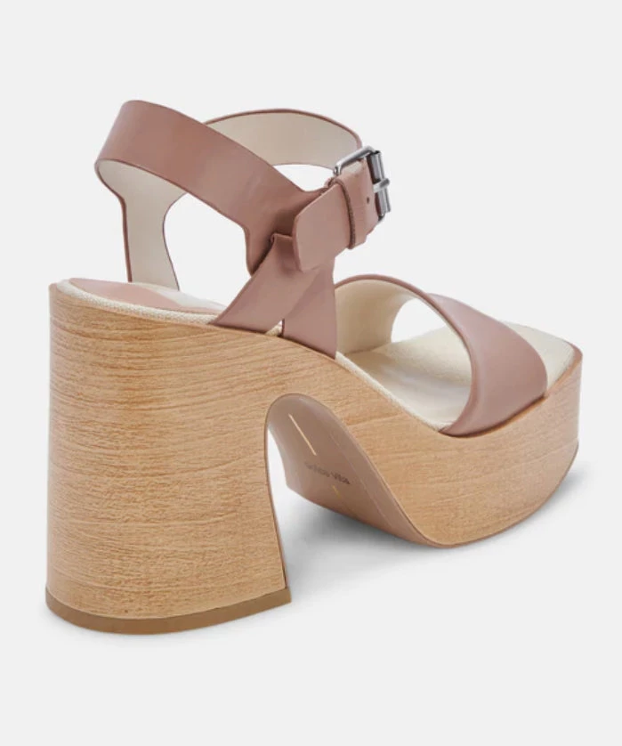 She She Boutique Dolce Vita Wallis Heels - Cafe Leather 5 She She Boutique Dolce Vita Wallis Heels - Cafe Leather