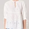 She She Boutique Merida Eyelet Top - White CLOTHING